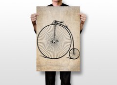 Penny-Farthing High Wheel Bicycle 1881 Art Wall Room Poster – POSTER 20×30