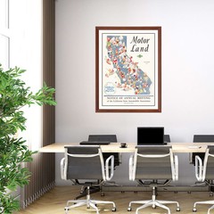 Old Map of California 1933 – Vintage California Art