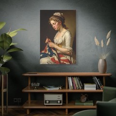250th Anniversary Gift Betsy Ross, American Flag, 4th of July Poster
