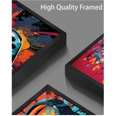 Neon Gamer Posters Set – 3Pcs 16x24in