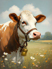 Cow Farm Rustic Cattle Cowboy High Quality Canvas/Photo Paper PA89