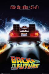 Back To The Future – Movie Poster (Delorean) (Size: 24″ X 36″)