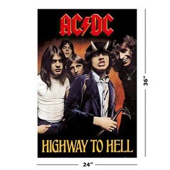 AC/DC- Highway To Hell Poster 24 x 36in 36″L x 24″W, Multicolor