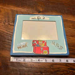 Handmade Tool Artwork & Frame – nursery or kids bedroom