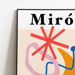 Joan Miro 1966 Exhibition Museum Retro Vintage Wall Art Poster Print