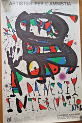 ORIGINAL Joan Miró «Amnesty International » 1977 Poster Print Miro Barcelona VG