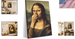 Amusing Mona Lisa Poster – Classical Painting for Bathroom