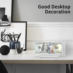 Acrylic Dollar Bill Display Frame Currency Paper Money Holder Display 1-4 Packs