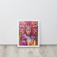 Shasta (11×14) Framed Canvas (White Frame)