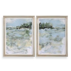 Framed Landscape Art (Set of 2)-27 Inches Tall and 21 Inches Wide –