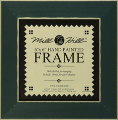 Wooden Frame, 6 by 6-Inch, Matte Green