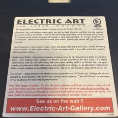 Electric Art New York Brooklyn Bridge Moon Lighted Picture 16 Lights