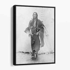Chief Quanah Parker Of The Kwahadi Comanche Native America Canvas Print Wall Art