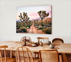 Joshua Tree Canvas Art, Desert Landscape Print, California Western Modern Decor