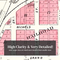 Old Map of Nichols, IA 1899 – Vintage Nichols Iowa Art