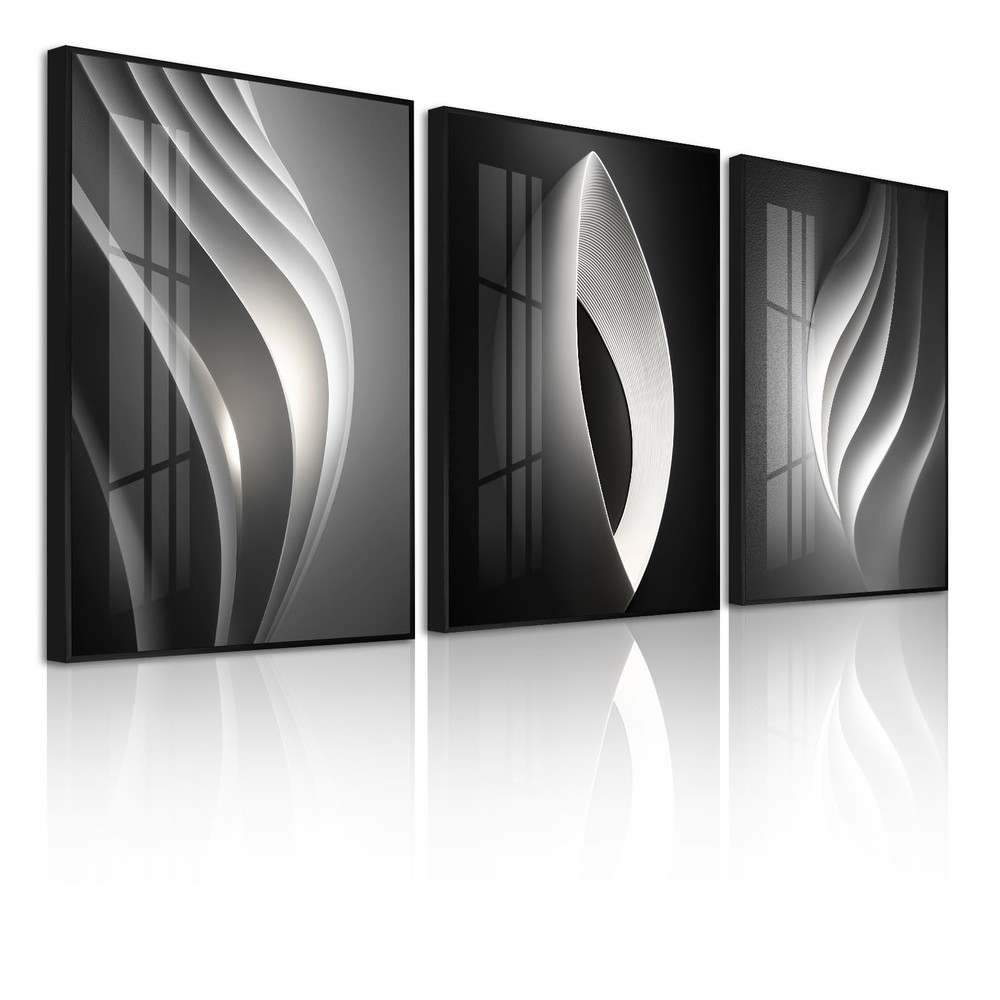 Large Frame Modern Abstarct Wall Art for Living Room, Minimalist Bright Style…