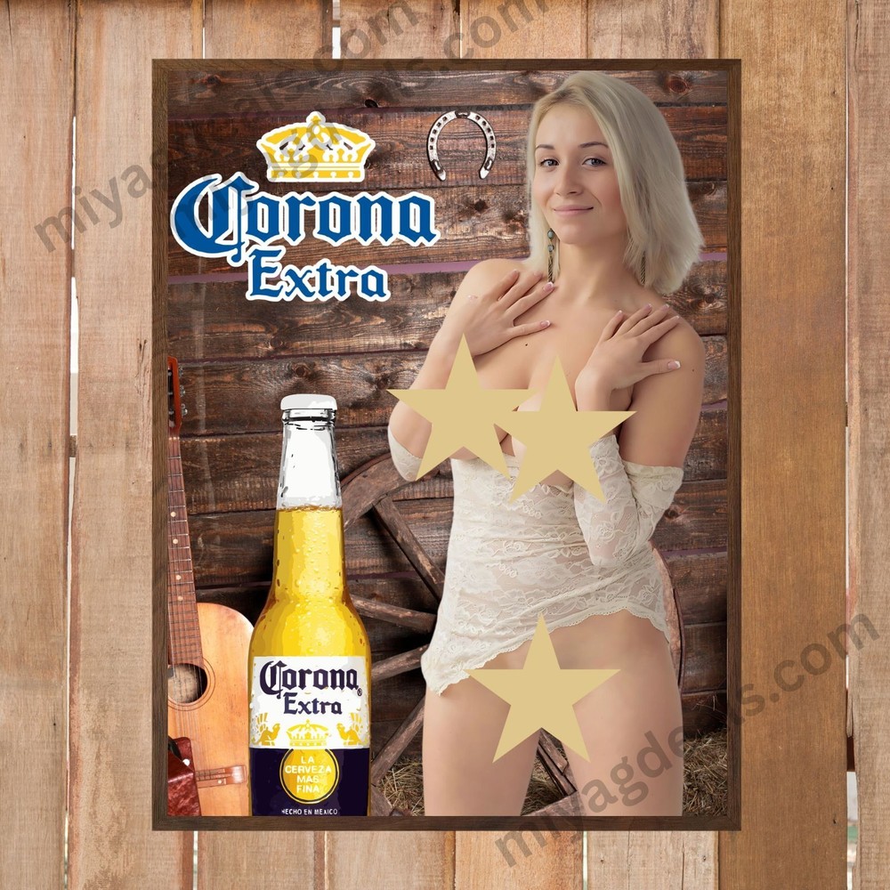 Vintage Styl Corona Extra Beer Poster 18×24 Man Cave Bar Decor Mexican Beer Art