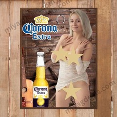 Vintage Styl Corona Extra Beer Poster 18×24 Man Cave Bar Decor Mexican Beer Art