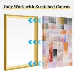 Floating Frame for 32×48 Canvas Paintings Prints, 1.5” Deep DIY Metal Floater Fr