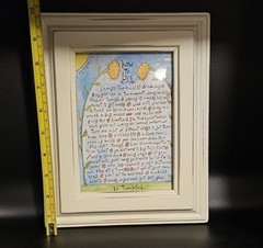 Framed Artwork «How to Live» by Sandy Gingras 8 x 10 in Frame