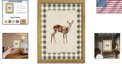 Vintage Woodland Deer Wall Art – Rustic Nursery Decor
