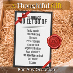10 Things To Let Go Of Poster Framed 11×17 Modern Motivational Wall Art Gift
