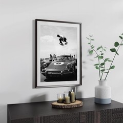 Porsche Print, Skateboard Poster, Photography Prints, Black and White Wall Art