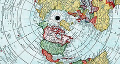 1892 Flat Earth Map – Alexander Gleason’s New Standard Map the World Globe Model