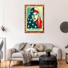 368211 We The People March Trump Protest Muslim Women Decor Print Poster