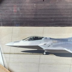 Aviation Wall Art F-22 Raptor Fighter Jet Framed Print Air Force Military