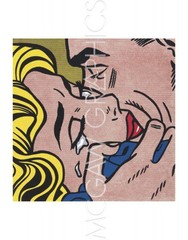 Kiss V, Roy Lichtenstein, Wall Decor Art Print Poster 11″ x 14″ 259