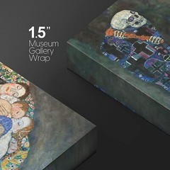 32″x48″ Gustav Klimt Wall Art Canvas Print – Death and Life
