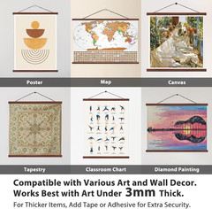 Magnetic Poster Hanger Frame for 8X12 8X10 8X8 Movie Music Posters Wall Art,Waln