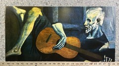 Picasso Old Guitarist Poster 12×24 Blue Period Art CultureInk Licensed Reprint