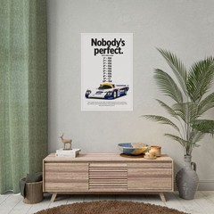 Porsche 956 Poster – “Nobody’s Perfect” Le Mans Racing Wall Art Print