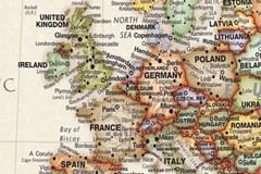 91×61cm/74×46cm Map of The World Poster Print Educational School Art World Map
