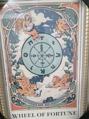 Sapna Shah Wheel Of Fortune Wall Art Tarot Cards Cats Collection