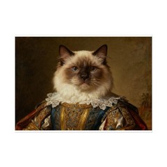 Ragdoll Cat Renaissance Pet Portrait Print | Wall print | Wall art