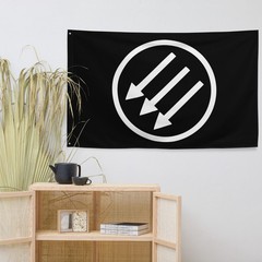Large Iron Front Flag Three Arrows Flag Iron Front Banner 1 Sided