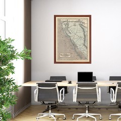 Old Map of California 1842 – Vintage California Art