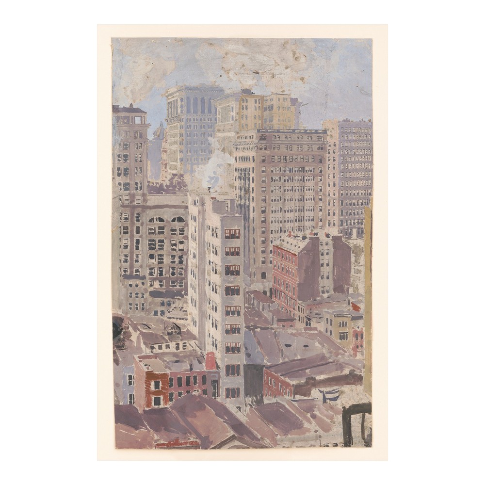 1901 New York Skyscrapers Print City Skyline Urban Architecture Manhattan