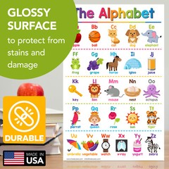 Educational Chart Visual / Learning Aid Poster for Kids – 11 x 17 – 5 per Pack
