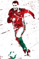 Cristiano Ronaldo Portugal World Cup Soccer Art Wall Room Poster – POSTER 20×30