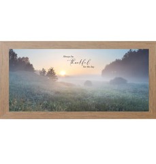 Be Still Christian Sunrise Framed Wall Art Wide Landscape Decor | Multiple Sizes