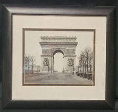 12″ x 13″ Matted and Framed Afternoon in Paris by Roger Viollet Arc de Triomphe