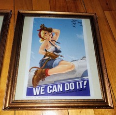 2 Framed Prints – «Nice & Firm» Valery Barykin & «Rosie Blond» Ben Tan. 8″ x 10″
