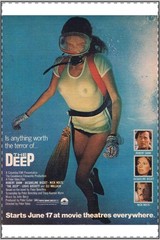 Wet T-Shirt Movie Poster, The Deep 1977 Film, Robert Shaw, Jacqueline Bisset