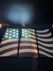 American Flag Collections ETC Canvas Wall Art Picture Print Light Up Stars 3pc