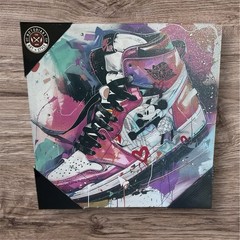 NEW Nike/Air Jordan Sneaker/Steamboat Willie Mickey Pop Art Canvas Wall Art