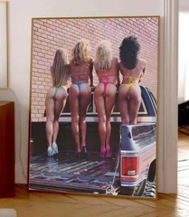 1980s Haulin Bathing Suit Girls Poster, Sexy Hot Poster